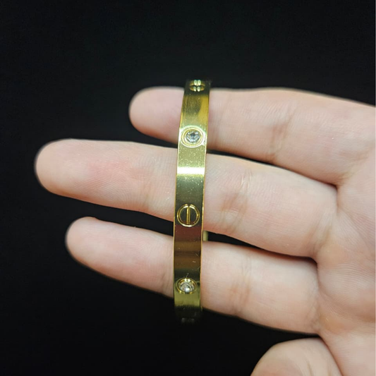 Golden Love Bangle