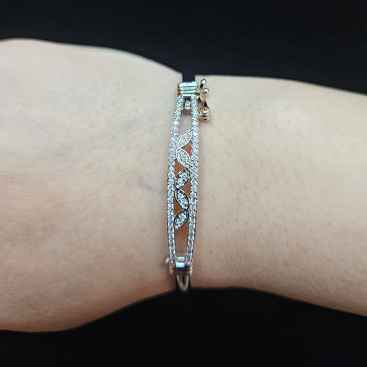 Silver Leaf Bracelet