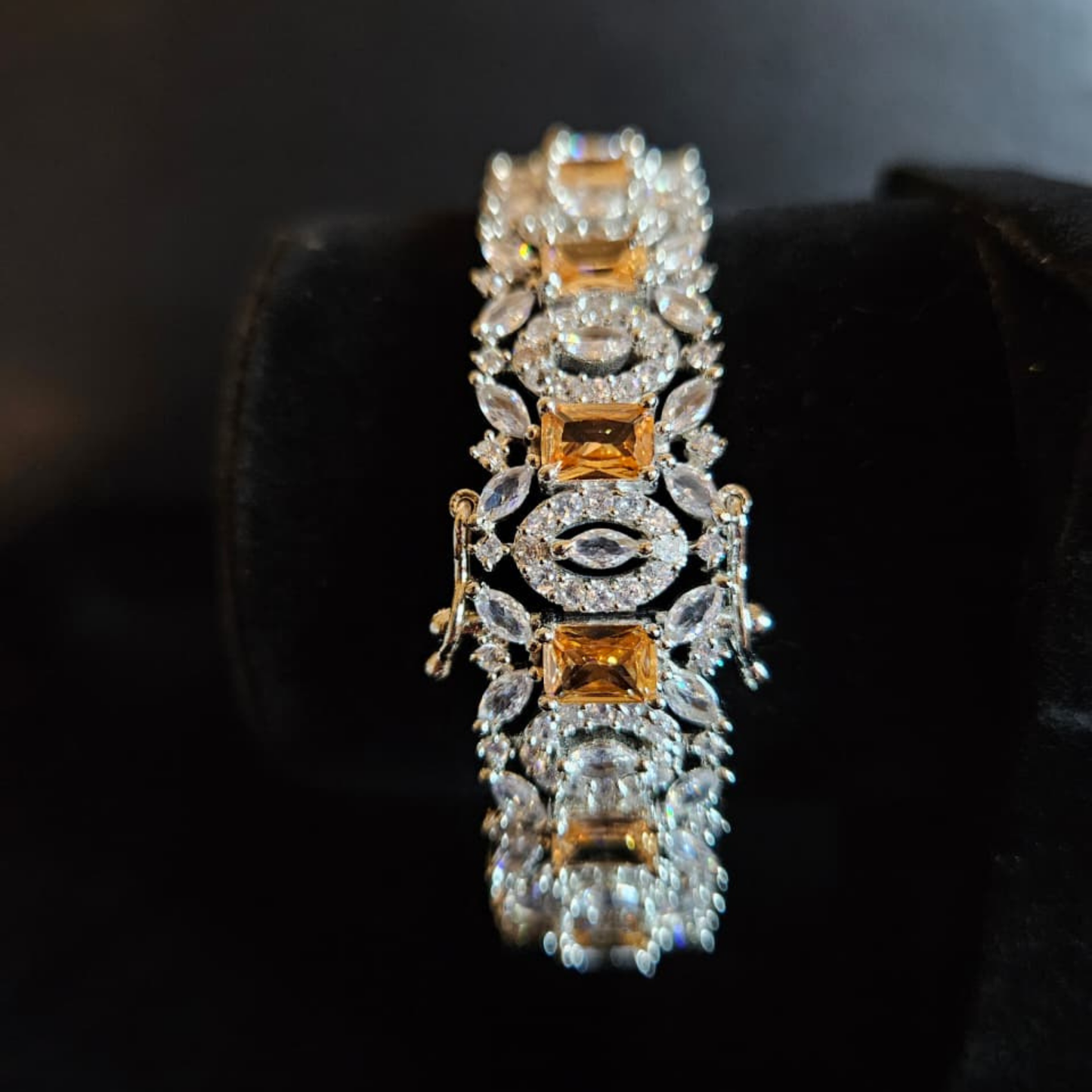 Champagne Crystal Bangle