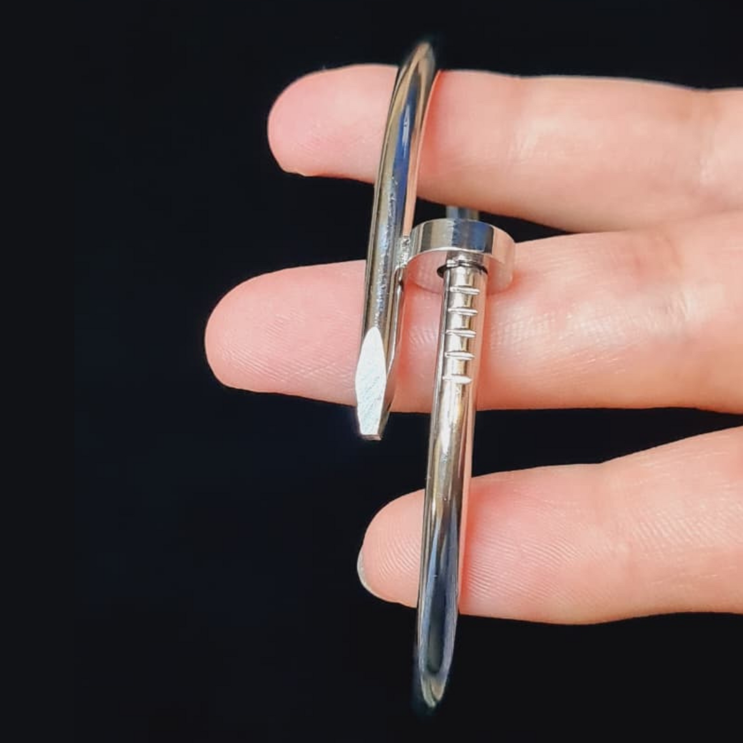 Silver Nail Bangle