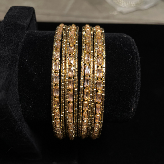 Rose Gold Stack Bangles