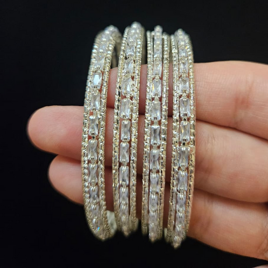 Silver Stack Bangles